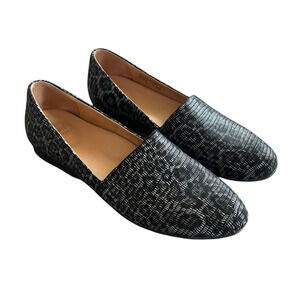 NEW DANSKO Larisa Women's Size 37/US 7 Gray/Black Leopard Slip-On Flat Loafers